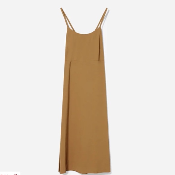 Everlane Dresses & Skirts - Everlane Japanese goweave cross back slip dress tan brown 00